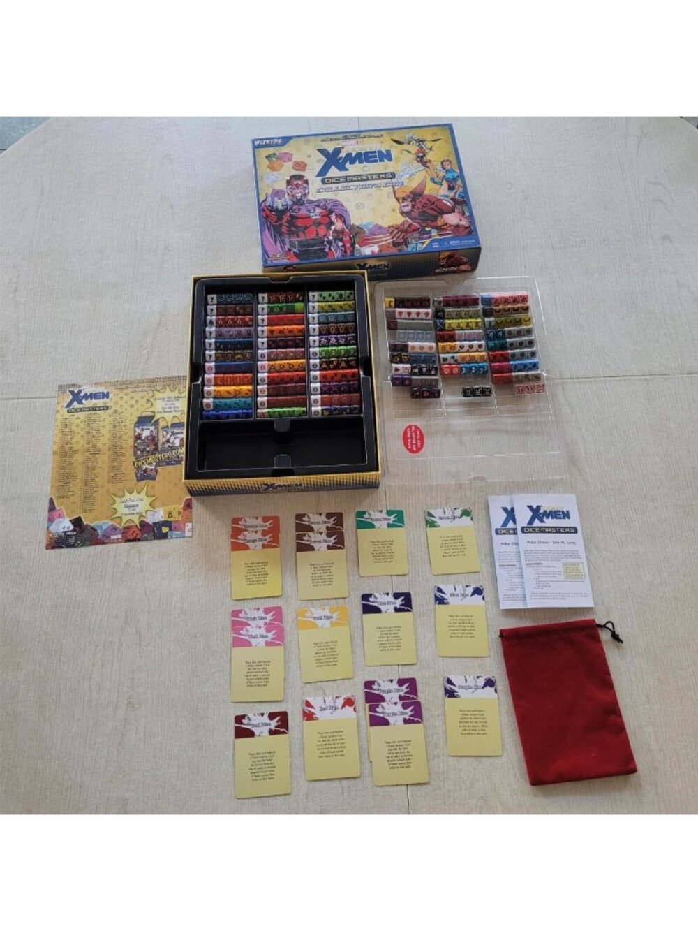 Wizkids Uncanny X-Men Dice Masters Color Cards 303 Dice
